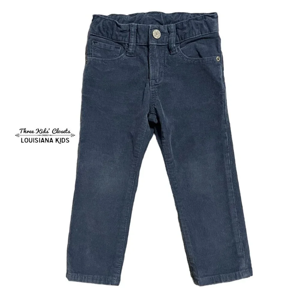 Baby Gap 2Y Blue Corduroy Slim Pants